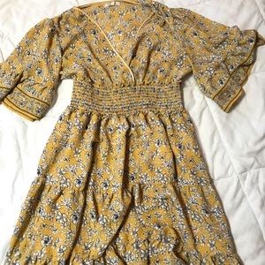 Yellow flower dress